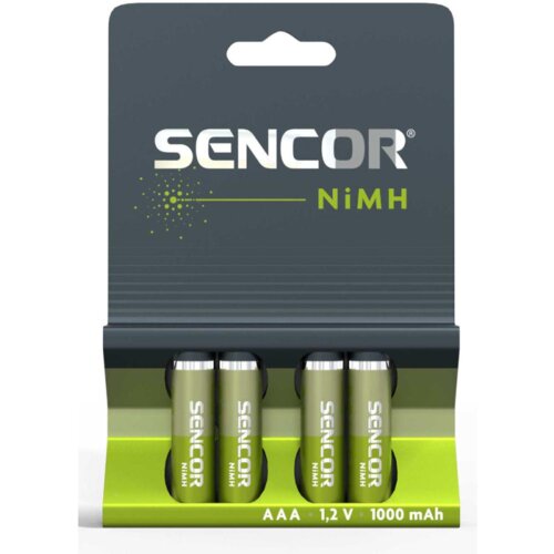 Sencor punjiva baterija SBA HR03 AAA NiMH 1000 mAh, blister 4 kom Cijene