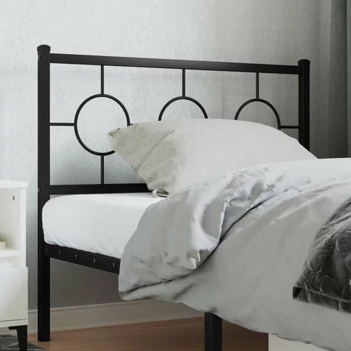  Kovinsko posteljno vzglavje črno 100 cm, (21142643)