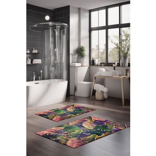  CT-5330 multicolor bathmat set (2 pieces) Cene