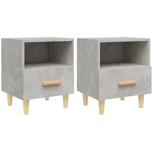 Maison Chic Dvo delni komplet Nočne omarice - Nočne mize betonsko siva 40x35x47 cm, (21688979) Cene