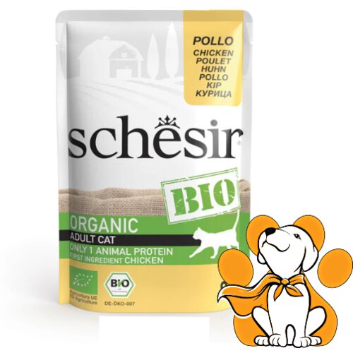 Schesir cat Bio Organic Chicken 85g, Kompletan Izbalansiran Obrok Sa Piletinom Cene