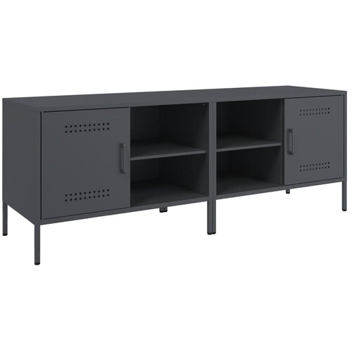 VidaXL TV omarica 2 kosa antracitna 68x39x50,5 cm jeklo, (21323415) Slike