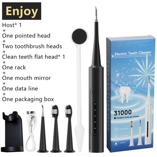 INF Set električne zobne ščetke z nosilcem za na steno Black, (22104807) Cene