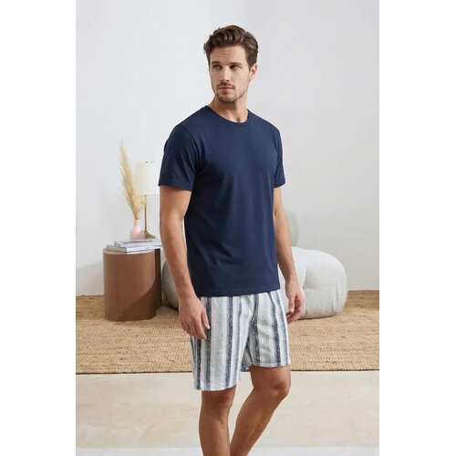 Trendyol muški set pidžama Tmnss26Pt00032, indigo-plava Cene