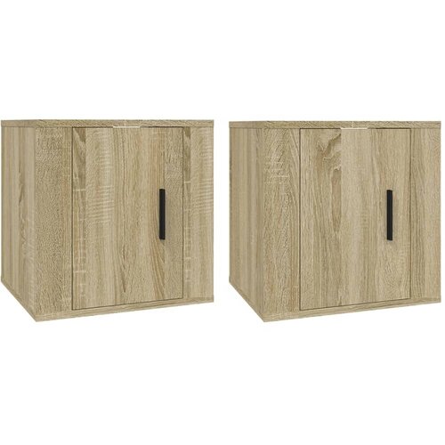 vidaXL Stenska TV omarica 2 kosa sonoma hrast 40x34,5x40 cm, (20732839) Cene