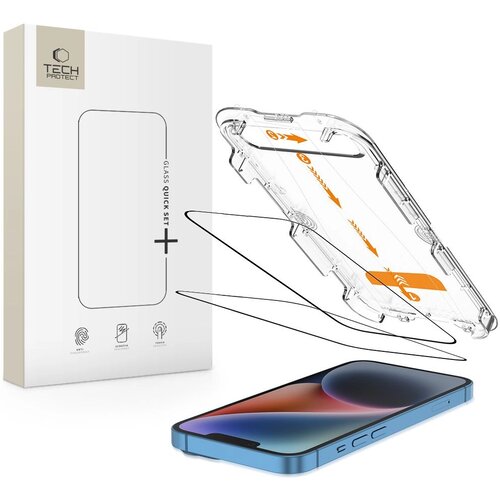 TECH-PROTECT KALJENO STEKLO QUICK SET+ 2-KOMPLETNO ZA IPHONE 13 14 16E, (5000334077) Cene