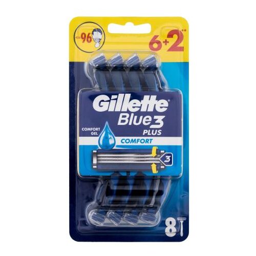 Gillette Blue3 Comfort Set britvice za jednokratnu upotrebu 8 kom za mo&amp;scaron;ke Slike