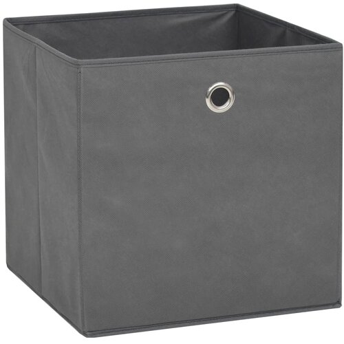 vidaXL Škatle za shranjevanje 4 kosi netkano blago 32x32x32 cm sive Cene