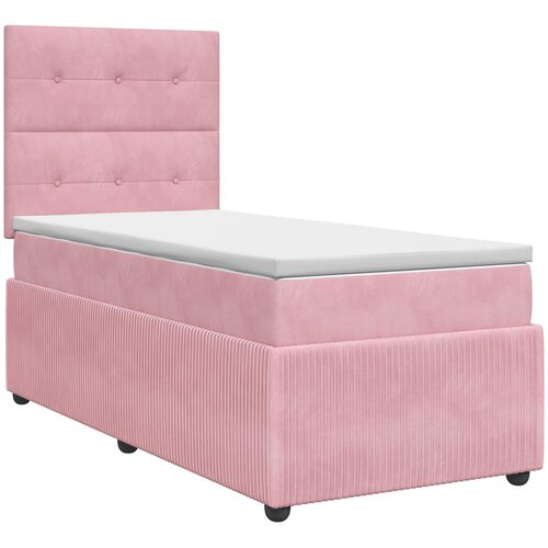  Boxspring krevet s madracem Ružičasta 90 x 190 cm Bar&amp;scaron;un Slike