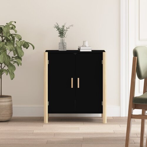 The Living Store Komoda črna 62x38x70 cm inženirski les - Komoda, (21662386) Slike