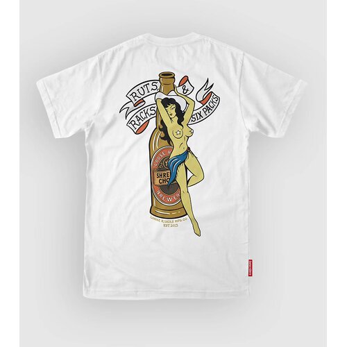 Loose Riders Ruts & Racks Tech Tee white Cene