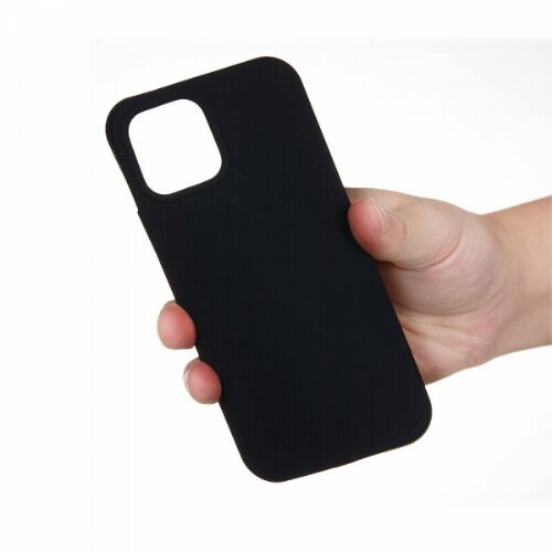 Onasi liquid silikonski ovitek za iPhone 7 / 8 / SE 2020 - črn Slike