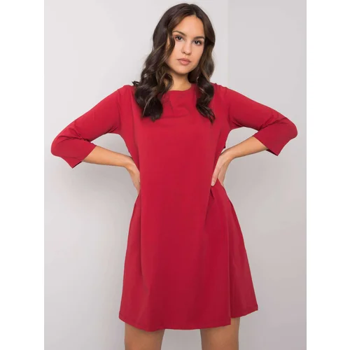 RUE PARIS Dress-RV-SK-7321.70-dark red