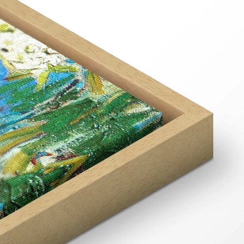  Slika - Vincent van Gogh &amp;ndash; Blossoming Pear Tree 40x60 U prirodnom drvenom okviru Slike