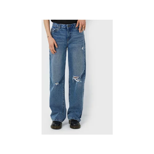 Noisy May Jeans hlače 27018105 Modra Loose Fit