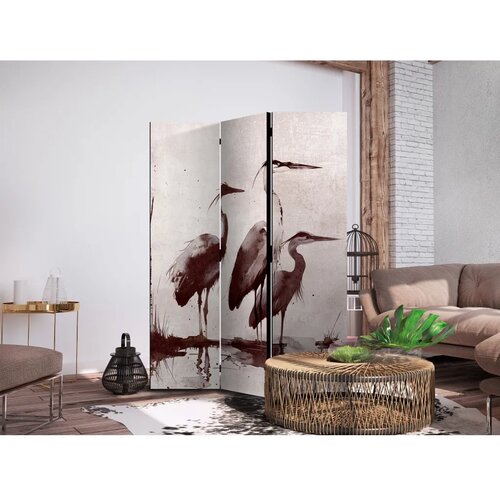  Paravan - Herons painted with ink 135x172 Dvostrani Cene