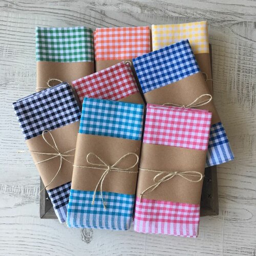 Colourful Cotton Poti Multicolor Hand Towel Set (8 Pieces) Slike