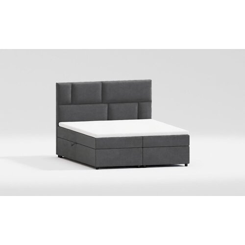 Ropez Sivi boxspring krevet s prostorom za odlaganje 140x200 cm Lola &amp;ndash; Slike