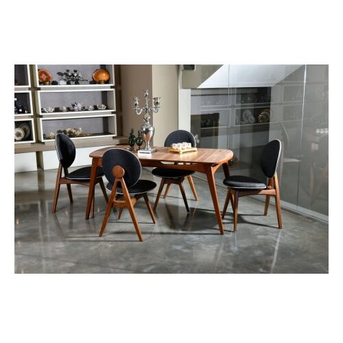 Woody Fashion trpezarijski sto i stolice Touch Wooden Anthracite Cene