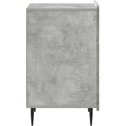  Noćni ormar Betonska siva 43x 41 x 68 cm Konstruirano drvo Slike