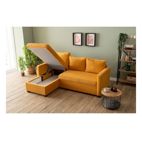 Atelier Del Sofa Ugaona sofa-krevet Kado Mustard Slike