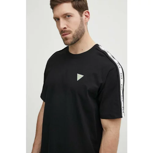 Guess Pamučna majica JESSEN za muškarce, boja: crna, s tiskom, Z4GI12 I3Z14
