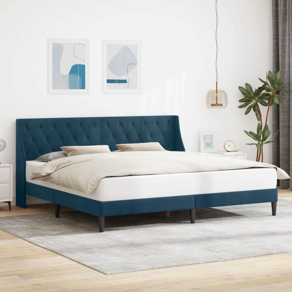  Okvir za krevet s uzglavljem Plava 200 x 200 cm Bar&scaron;un - Plava 200 x 200 cm Cijene