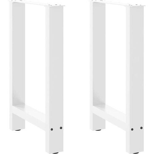 vidaXL Noge za jedilno mizo bele barve 2 kosa 60 x (72-73) cm jeklo, (22123802) Cene