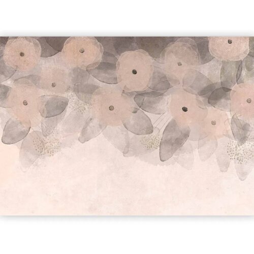  Foto tapeta - Minimalist meadow - patterns on a delicate beige textured background 500x350 Slike
