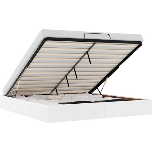 Maison Chic Otomanski Posteljni okvir - Dvoposteljna postelja - Zakonska postelja brez vzmetnice bel 200x200 cm-J451, (21759890) Cene