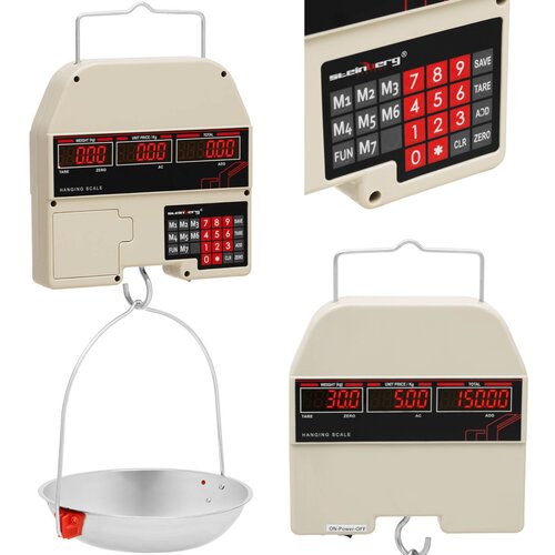 Steinberg Systems led trgovinska viseča tehtnica 30 kg / 0,005 kg, (21101860) Cene