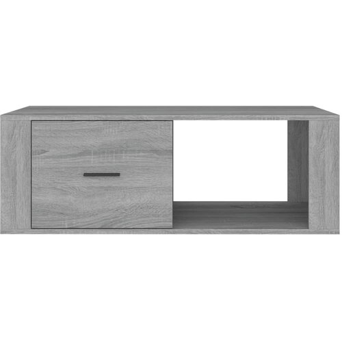  Stolić za kavu sivog hrasta 100x50,5x35 cm konstruirano drvo Slike