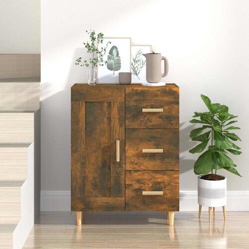  Komoda boja dimljenog hrasta 69,5x34x90 cm konstruirano drvo Cijene