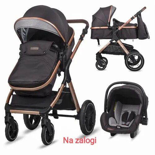 Coccolle Otroški voziček 3in1 Melora Diamond črna smart Cene