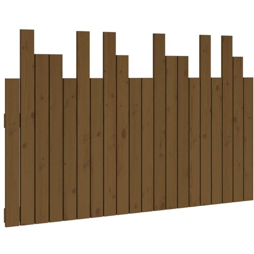 Maison Chic stensko posteljno vzglavje - vzglavna omarica - nočna omarica medeno rjavo 127,5x3x80 cm borovina, (21706651) Cene