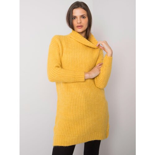 RUE PARIS Sweater-ASM-SW-5041.96P-dark yellow Cene
