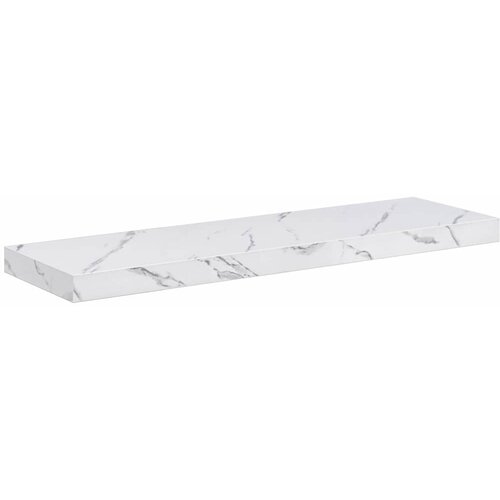  Polica na zidu Zidne 4 pcs Bijeli mramor 80 x 23,5 x 4 cm Slike