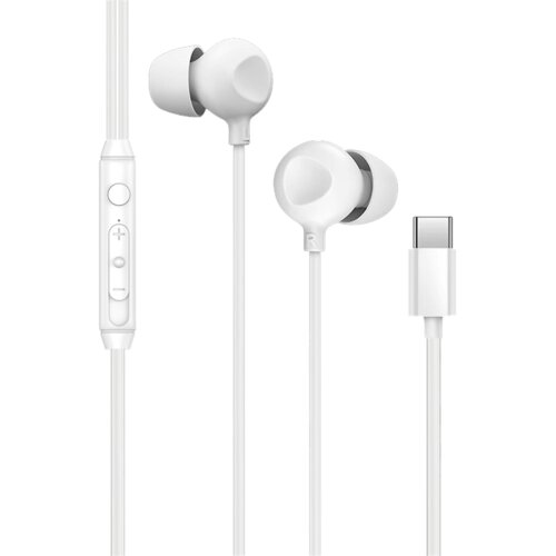 LI-TOP Slu&amp;scaron;alice sa mikrofonom USB-C V9 bijele Slike