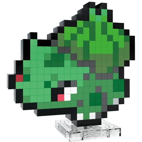 Mattel MEGA Pok&amp;eacute;mon Bulbasaur 15cm Pixel Art RETRO 374ele ZA6177 Slike