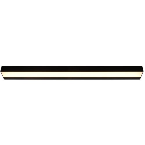 Tri O Mat črna stenska svetilka LED (dolžina 90 cm) Rocco - Trio Slike