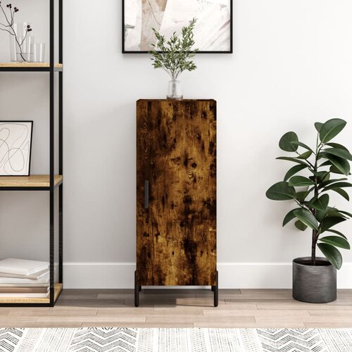 vidaXL Komoda dimljeni hrast 34,5x34x90 cm inženirski les Cene