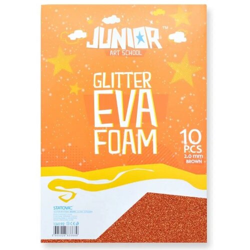 Junior jolly Glitter Foam, eva pena sa šljokicama, A4, 10K, odaberite nijansu Staro zlato Slike