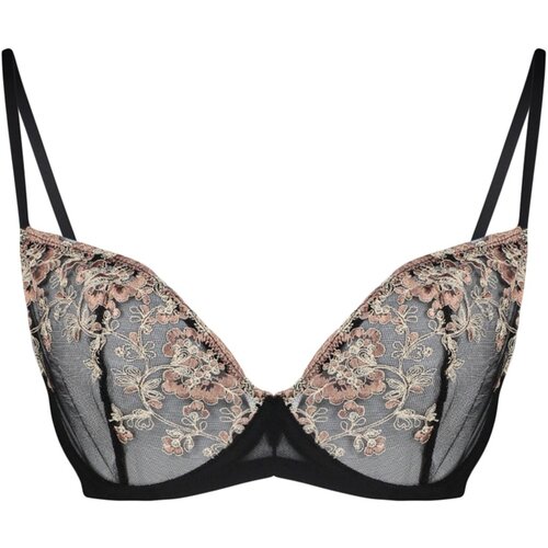 Trendyol curve black brode balconette lace bra Slike