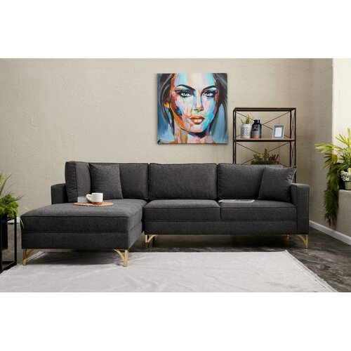  Ugaona garnitura Berlin Left Anthracite Gold Cene