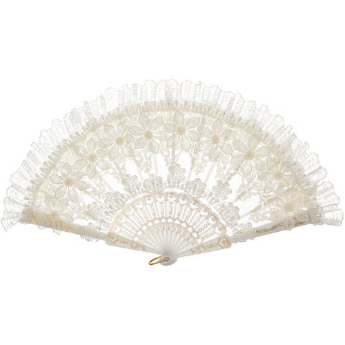 INF Eleganten bel čipkast plesni ventilator, rekvizit za fotografiranje in dekoracijo doma Model 1, (21686105) Cene