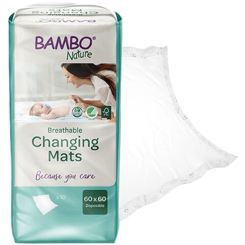Bambo Nature podloga za previjanje za jednokratnu upotrebu 60x60 cm 1000019471 Cijene