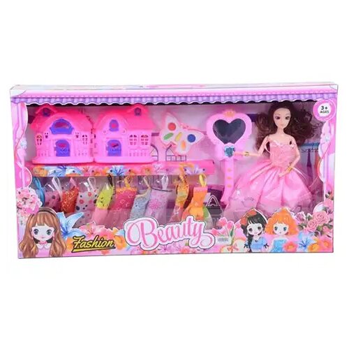 Magic Toys Lutka Sandra z možnost oblačenja, ličili in modnimi dodatki 30cm Cene