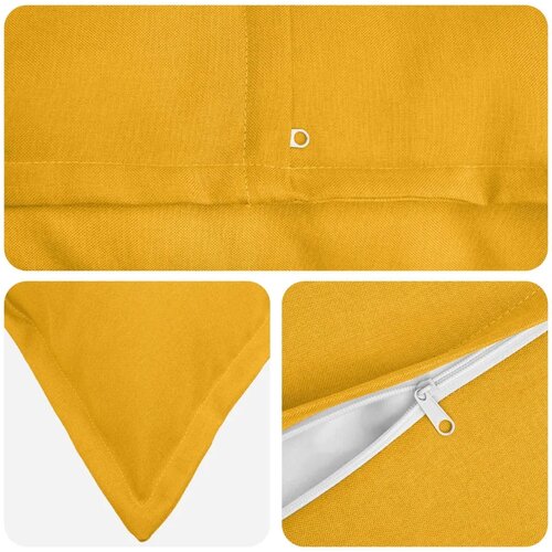  Jastuk s jastukom HOUTEN 2 kom. Svijetlo žuta Umjetni lan - Svjetložuta 45 x 45 cm 2 Slike