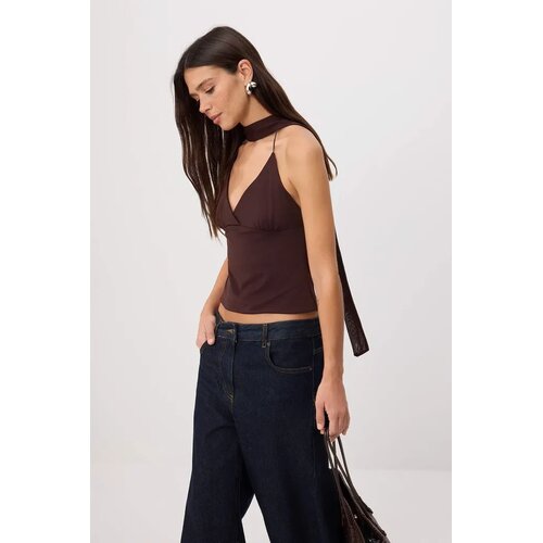 TRENDYOLMILLA ženska bluza Twoss26Bz00488, braon Cene