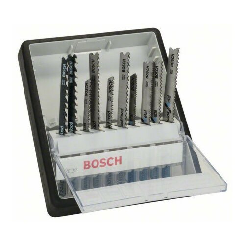 Bosch 10-delni robust line set listova ubodne testere wood and Metal T-prihvat T 244 D T 144 D T 101 AO T 101 B T 101 AOF T 101 BF T Slike